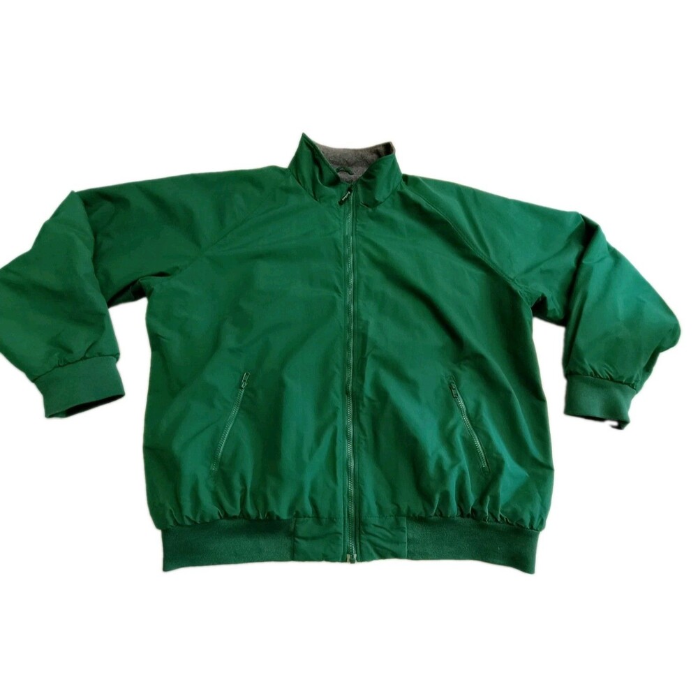 Vintage Eastbay The Athletic Sportsource Men's 2XL Green Soft Jacket Coat